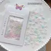 Decorações Iridescentes para Unhas em Formato de Laço, Pequenos Acessórios Coloridos de Fita Aurora, Kit de Materiais para Artesanato DIY de Cor Galvanizada