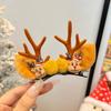 Tocado navideño Cuerno de alce horquilla para el cabello horquilla para el cabello adulto Accesorios para el cabello con clip de joyería para accesorios de fiesta de festival Mori