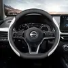 Adequado para Nissan Sylphy, Teana, X-Trail, Qashqai e Kicks, esta capa de volante é antiderrapante, ultrafina, leve e universal para todas as estações.