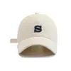 ¡Nuevo para el otoño! Gorra de béisbol bordada con letras estilo coreano, nuevo modelo 2026, versátil para mujeres con circunferencia de cabeza grande, hace que la cara se vea más pequeña, gorra visera