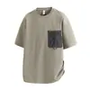 [Ropa Berlín] Nueva Camiseta de Manga Corta de Verano para Hombre Pantalones con Bolsillo de Solapa Top Casual Holgado Ropa para Hombre Control de Precios 85
