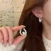 Elegantes pendientes de perlas estilo francés, un toque de lujo, de belleza única, modernos y versátiles, con pasadores de plata, perfectos para mujeres