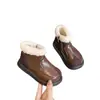 Botas para niña forradas de polar botas de princesa 2025 nuevo estilo de invierno botas de algodón para niña pequeña botas cortas cálidas tipo Martin forradas de polar para niños