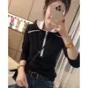 Outono e Inverno Novo Estiloso Redutor de Idade Cor Color Block Meio Zíper Manga Longa Camisa da Moda Celebridade da Internet Popular Moda Camiseta com Capuz