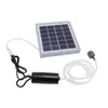 Bomba de Oxígeno para Acuario de Peces de Exterior de Silicio Monocristalino, Bomba de Oxígeno Solar USB Portátil en Gris y Negro