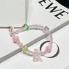 Novo estilo fresh flower Tulip pulseira de cordão para celular pulseira de pulso pulseira pendente série rosa para menina