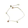 Tobillera redonda de plata de ley s925 para mujer, estilo coreano, simple, de lujo ligero, elegante, diseño de nicho, tobillera de alta calidad, versátil