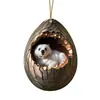 Decoraciones Navideñas de Cachorro Búho Nuevo Transfronterizas Colgante para Árbol de Navidad Impresión Plana 2D Colgante Pequeño de Acrílico