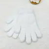 Moda Estilo Coreano Luvas Femininas para Outono e Inverno de Ciclismo Cor Sólida com Dedos Separados de Pelo de Vison, Luvas de Lã Tricotada de Pelúcia à Prova de Frio e Quentes para Clima Frio