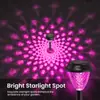 Lámpara Proyector LED Solar Nueva Transfronteriza Iluminación Exterior Moderna Hogar Exterior Jardín Luz de Color RGB