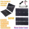 Painel solar 50W portátil armazenamento de energia ao ar livre sistema solar conjunto inversor 4000W controlador