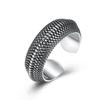 Anillo de escamas de dragón vintage para hombre, moda, anillo abierto personalizado, estilo hip hop de moda, imitación de plata tailandesa, patrón de serpiente, anillo individual para hombre