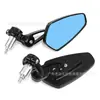 Espejo retrovisor de motocicleta de aluminio con mango multicolor nuevo de comercio electrónico transfronterizo, espejo retrovisor modificado para motocicleta