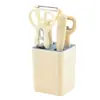 Utensílios de Cozinha Faca para Descascar Faca para Frutas Ralador de Melão Batedor de Ovos Abridor de Garrafas Conjunto de Ferramentas Domésticas com Base de Armazenamento