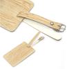 Etiqueta de equipaje Etiqueta de cuero PU Marca de empleado de empresa Accesorio de viaje Tarjeta portaetiqueta de maleta Maleta de carrito Maleta de viaje