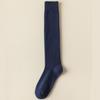 Calcetines altos para hombre otoño e invierno terciopelo engrosado cálidos hasta la rodilla calcetines de algodón rizado altos absorbentes de sudor