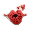 Zapatos Rojos Llamativos con Agujeros para Cordones Charms para Zapatos PVC Suave de Goma Creativo Accesorios para Zapatos Charms Decorativos Venta al por Mayor en Stock