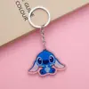 Llavero de Acrílico de Stitch Llavero Colgante para Teléfono Móvil Colgante para Mochila Escolar de Pareja Niños Regalo