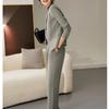 Traje/Conjunto de Pantalones Ajustado Delgado de Acetato de Alta Calidad Otoño 2026 Blazer y Pantalones para Mujer