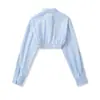 Camisa de rayas de manga larga de verano para mujer estilo europeo y americano 2026 26043