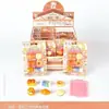 Goma de borrar de juguete de comida 3D Simulación Pan Tostada Galleta Forma de Leche Pura Goma de borrar que borra limpiamente Goma de borrar de lápiz
