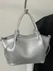 Bolsa de Ombro Transversal Casual Simples Moda Retrô Textura Tendência Cor Sólida Ins para o Trabalho Nova Coleção Primavera 2026