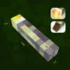 Lanterna Minecraft Lanterna de Quatro Cores Modelo Brinquedo Presente Luz Noturna Recarregável e Regulável