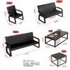 Sofá de Oficina y Mesa de Café Set Sofá Simple para Oficina de Negocios Sofá Pequeño para Apartamento Habitación de Alquiler Sofá Casual para Recepción