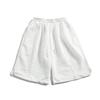 Pantalones cortos casuales tipo gofre para hombre, marca de moda, pantalones de playa para parejas, pantalones cortos deportivos rectos y sueltos de verano.