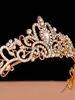 Corona de Novia Barroca Transfronteriza Europea y Americana Estilo Nuevo Aleación Tocado Venta al por Mayor Lujo Estilo Palacio