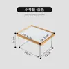 Mesa de centro Yul para sala de estar, muebles para apartamentos pequeños, estilo minimalista nórdico, mesa cuadrada pequeña para sofá de balcón