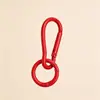 Hebilla de forma de calabaza pintada de colores con cierre de resorte, Accesorios para joyería DIY hechos a mano, Materiales para colgante de aleación para llavero al por mayor