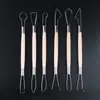 Herramientas de cerámica al por mayor de fábrica, juego para arcilla, bricolaje, tallado, de doble punta, madera, reparación, pieza en blanco, arcilla de plástico, cuchillo de tallado de metal