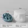 Jiahui Mei Anjo Bebê Vela Perfumada Molde DIY Casca de Ovo de Páscoa Bebê Vela Perfumada Molde de Silicone