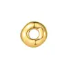 Nuevas Cuentas Sueltas Redondas con Forma de Corazón con Agujero Pasante Chapadas en Cobre Oro de 18 Quilates Pulsera DIY Cadena de Teléfono Móvil Colgante de Coche Accesorios de Joyería