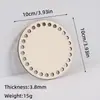 Lascas de Madeira Cortadas a Laser com Furos, Placa de Madeira, Tiras de Tecido, Cesta, Base de Madeira, Base de Madeira Crochê à Mão, Placa de Tecelagem DIY