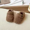 Zapatos peludos para niños, colección otoño/invierno 2026, zapatos de felpa estilo coreano para niñas, forrados de felpa, para niños pequeños y niñas jóvenes