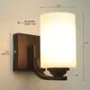 Lámpara de Pared de Plástico para Mesita de Noche de Hotel Ahorradora de Energía Dormitorio Simple Creativa Retro Sala de Estar Escalera LED Balcón