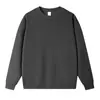 Moletom Gola Redonda Masculino, Marca Tendência Cor Sólida Retrô Moletom Esportivo Masculino, Estilo Americano Transfronteiriço Top Pulôver Solto de Algodão Puro