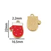 Colgante de Acero Inoxidable de Dibujos Animados de Papá Noel con Diseño de Goteo de Aceite, Pulsera DIY Hecha a Mano, Collar, Llavero, Adorno Colgante, Accesorio
