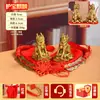 Artesanía de Latón Guardián Qilin Colgante Bagua Qilin Lingote Bagua Qilin Regalo Qilin Trae Fortuna Adorno Feng Shui