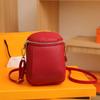 Fabricante de Bolsos de Cuero Genuino Transfronterizos para Mujer al por Mayor Bolso Retro para Teléfono Móvil de Mujer Bolso Cruzado Mini Bolso de Hombro Estilo Occidental con Textura