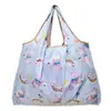 Bolsa de Hombro Plegable Nueva de Dibujos Animados Transfronteriza Bolsa de Compras Grande Portátil de Gran Capacidad Bolsa de Compras para Supermercado