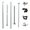 Accesorios para sombrilla de carpa de puesto de cuatro esquinas, marco de dosel para protección solar, piezas de invernadero para exteriores, varilla de soporte, anillo de soporte cruzado