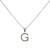 Collar con colgante de acero inoxidable con 26 letras para comercio exterior transfronterizo, no se decolora