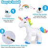 Unicornio Inflable que Rocía Agua Fuente Fabricante Personaliza Aspersor para Patio Exterior Animal que Rocía Agua Unicornio