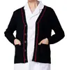 Suéter cardigan de enfermeira, de manga longa, espessado e com forro de fleece, quente e com caimento slim, adequado para salões de beleza e clínicas como uniforme de trabalho de enfermeira