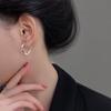 Aretes de Línea Hueca Cuadrada Geométrica para Mujer, Estilo Simple y Minimalista, Exquisito Diseño Nuevo, Accesorios para Orejas de Moda Estilo Ins