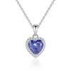 Nova Gargantilha Estilo Coreano Coração Totalmente Cravejado de Diamantes para Mulheres, Luxo Leve, Fashion, Doce, Versátil, Pingente Cravejado de Diamantes, Super Brilhante, Fabricante de Prata 925