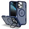 Adequado para Iphone16Pro Max Capa de Celular Magnética à Prova de Três Elementos Apple 12 Capa Protetora Multifuncional Anti-Queda